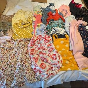 25 pc sz 18 months girls summer dresses onesies outfit sets